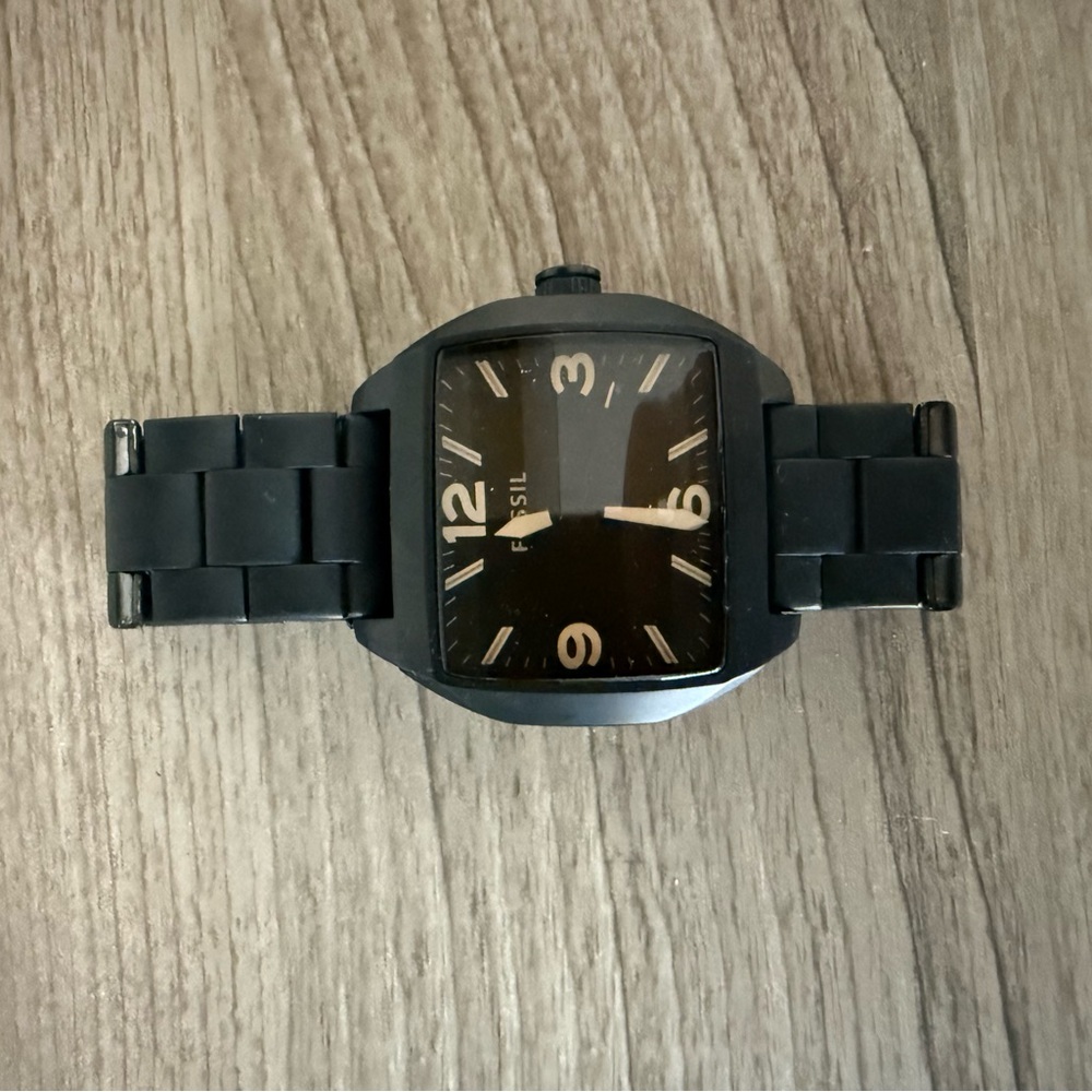 Fossil Black Square Watch